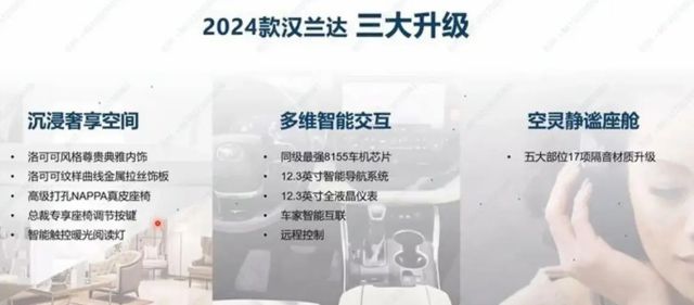 新款丰田汉兰来了！搭载8155芯片+123英寸双屏隔音材质提升80%(图3)