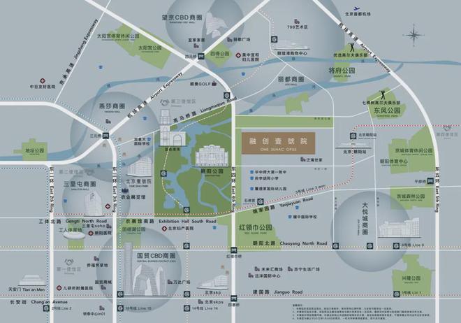 北京朝阳东四环融创壹号院ONE9朝阳公园融创壹号院ONE9售楼处