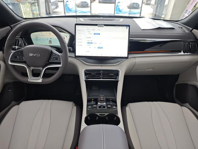 续航1500km、油耗3字头比亚迪新款宋PLUSDM-i到店实拍(图6)