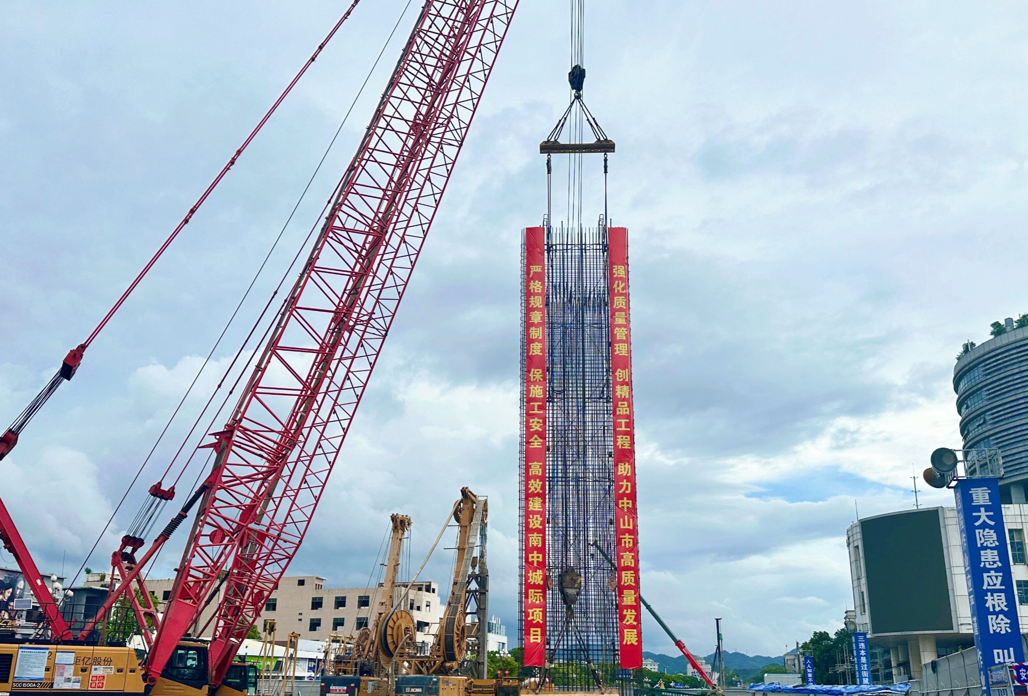 加速湾区轨道交通网络成形南中城际铁路中山兴中站188幅地下连续墙提前92天完工(图2)