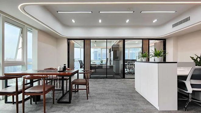 陕西国企办公室装修设计国企单位装修施工—西安东朗装饰工程