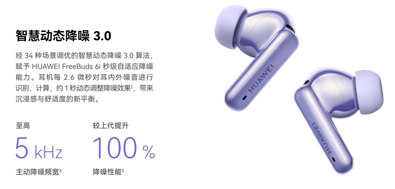 华为发布FreeBuds6i带来TWS耳机降噪能力全新评价维度：平均降噪深度(图4)