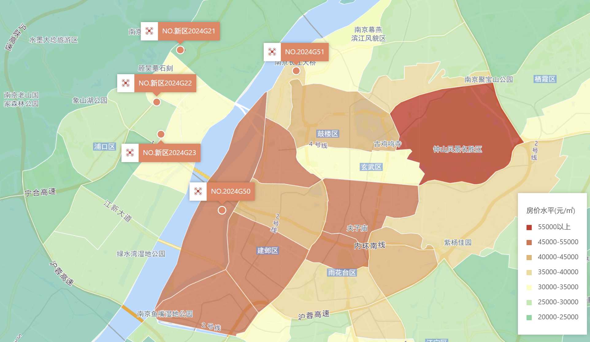 南京出让5宗住宅用地全部成交总成交价约5153亿元