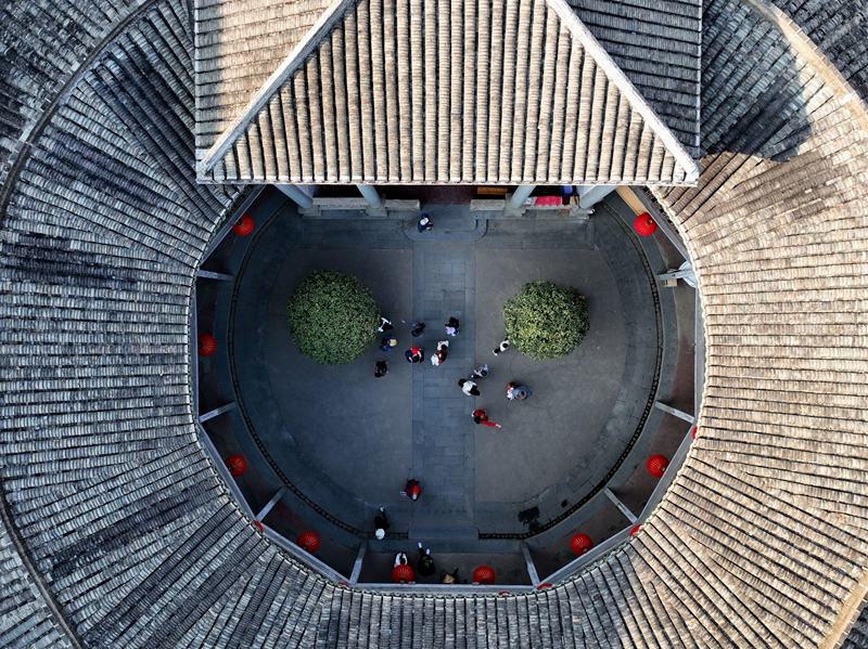 福建龙岩：土楼年味浓