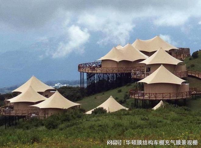 舞台膜结构亭子设计施工(图1)