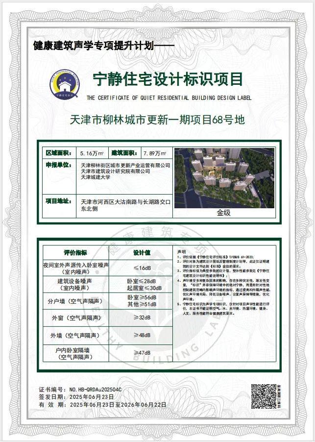 新规执行！天津首个【宁静住宅】落地在这！(图4)