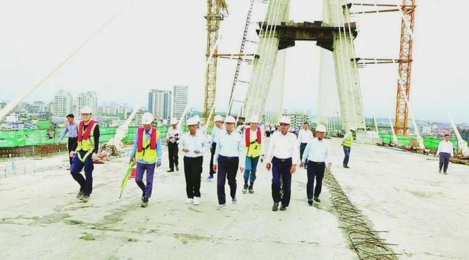 通车倒计时！缅韩友谊大桥即将完成最后阶段连接工作(图2)